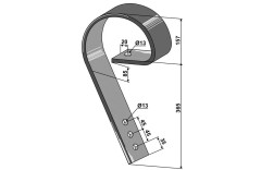 Tand, 80 x 10 mm