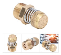 10 st Brass Pneumatisk Dämpare BSPT Hantråd Solenoidventil Ljuddämpare Luftutblåsningskoppling 3/8 tum