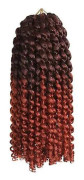 14 tum 20 trådar syntetisk lockig jamaicansk studs twist fläta hår