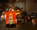 Halloween Dekoration Pumpa Lampskärm, Orange Retro Nattlampa Batteridriven, Heminredning Spökfestival Dekorativ Natt