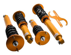 Coilover-fjädringskit för Nissan Skyline R33, 24-vägs justerbara dämpare, höjdjusterbara, aggressiv sänkning