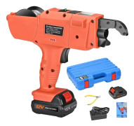 12V Armeringsjärn Bundlingsmaskin, 4500mAh Batteri, 8mm-34mm Bandbredd,EU-kontakt 220V