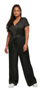 Urban Classics Jumpsuit Satin Wide Svart M Kvinna