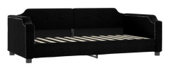 Dagbädd svart 90x200 cm tyg