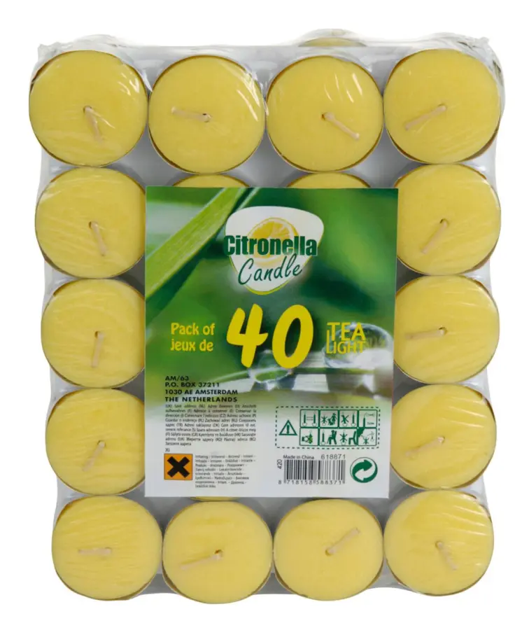 Citronella Värmeljus 40-pack
