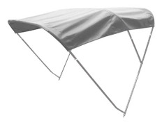 Trem Rostfritt Stål Markis Set Bimini Silver 205-225 cm