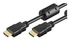 Goobay 61305, 15 m, HDMI Typ A (standard), HDMI Typ A (standard), 3D kompatibilitet, 10,2 Gbit/s, Svart
