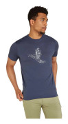 Icebreaker Merino 150 Tech Lite Skiing Yeti T-shirt Med Korta ärmar Grå S Man