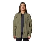Columbia Blue Point Creek Corduroy Shirt Jacket Stone Green