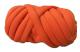 Hand- och armstickad roving – Orange röd