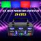 DJ Scenljusprojektor, 15 RGB LED-pärlor, 6 laser-effekter, ljudaktiverad,svart, EU-kontakt