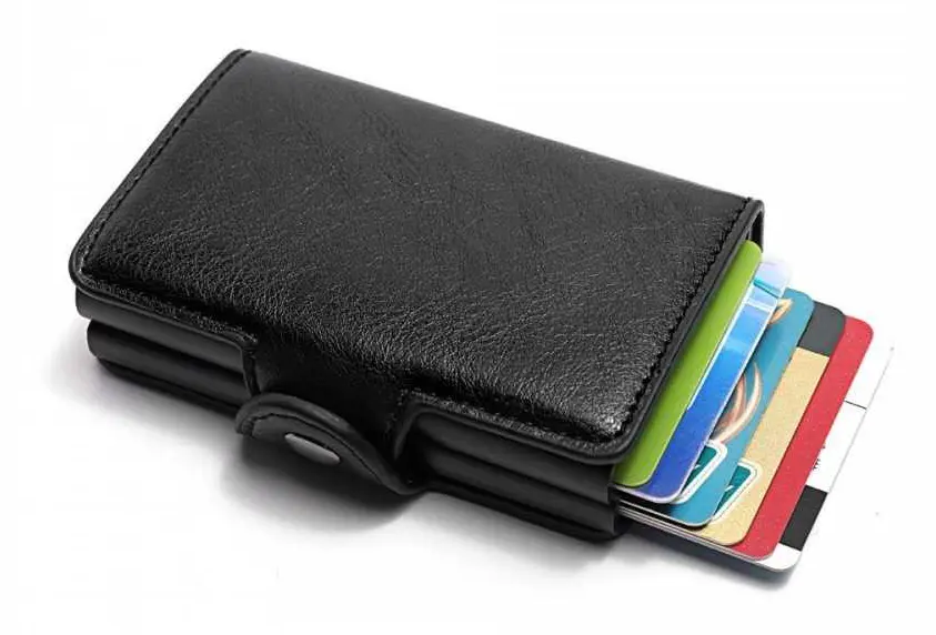 POP UP Plånbok med RFID-NFC Block Korthållare - 12 Kort