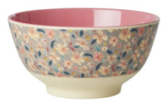 Rice Skål Melamin M (Sandy Flower)