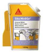 Blandningsfärdigt reparationsbruk - SIKA Mix & Go - Grå - 1,25 kg