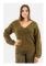 Cardigans Morgan 222-Mania Olive - Morgan - Dam - Klassisk krage