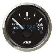 KUS Vattennivåmätare, Belyst Display, 12V/24V Kompatibilitet, Rostfritt Stål Ram