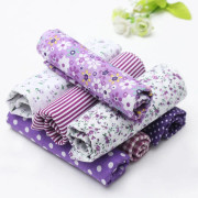 7 st Quiltningsbunt Patchwork Bomullstyg Handgjorda DIY-sömnadshantverk Blommig