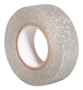 Maskeringstejp - GLITTRANDE SILVER - 15mm x 5m - Klisterpapper - Dekoration - Pyssel
