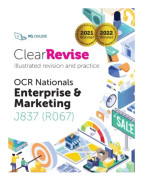 ClearRevise OCR GCSE Enterprise and Marketing J837