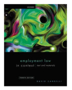 Employment Law in Context