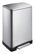 pedalbehållare E-Cube40 liter rostfritt stål matt silver