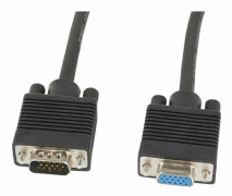 VGA (Hane) till VGA (Hona) Förlägningskabel 5 Meter
