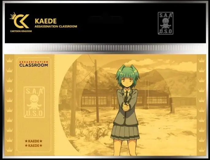 ASSASSINATION CLASSROOM - KAEDE - GOLDEN TICKET CARTOON KINGDOM CK-AC1