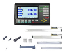 2-axlig LCD DRO-kit, stöd för 19 språk, 0,005 mm noggrannhet,0,005 mm LCD DRO SET