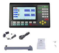 2-axlig LCD DRO-kit, stöd för 19 språk, 0,005 mm noggrannhet,0,005 mm LCD DRO SET