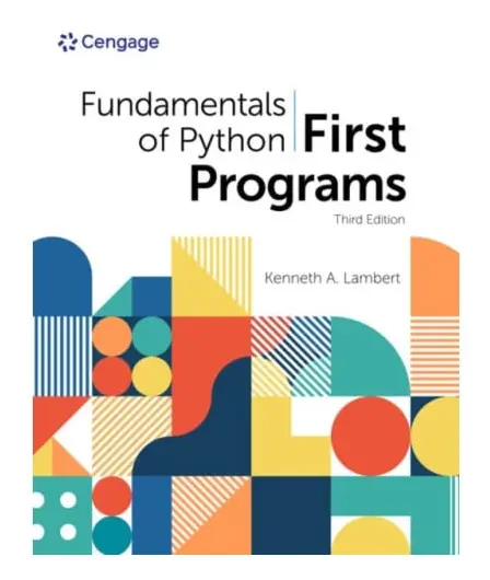 Fundamentals Of Python: First Programs