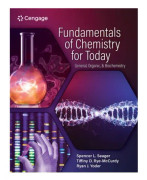 Fundamentals of Chemistry for Today