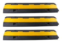 Kabelskyddsramps, 10000KG lastkapacitet, halkfri vattentät design,svart