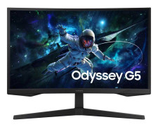 Samsung Odyssey G5 S27CG554EU - G55C Series - LED-skärm - spel - böjd - 27" - 2560 x 1440 QHD @ 165 Hz - VA - 300 cd/m² - 2500:1 - HDR10 - 1 ms - HDM