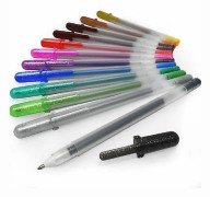 Sakura POXPGBMET12, Gelpenna med kork, Metallisk, Multifärg, Multifärg, Plast, Fin, Rund