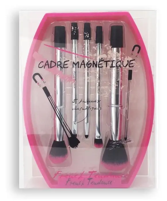 FRENCH TENDANCE magnetiska borstar - rosa (set med 5 borstar)
