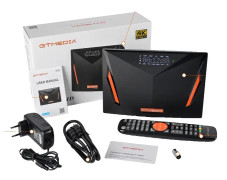 GTMEDIA V8 UHD Satellitmottagare, 4K Ultra HD, Enkel installation,EU-kontakt, V8 UHD