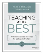 Teaching at Its Best