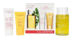 Clarins CLARINS SET SPA (TONICTREATMENT OIL 100ML+EXFOLIATING BODY SCRUB 30ML+SOS COMFORT MASK 15ML)
