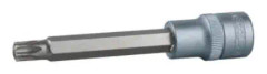 KS Tools 911.1527, Sokkel, 1/2", Britisk, 1 huvud(er), T50, Krom-vanadium-stål