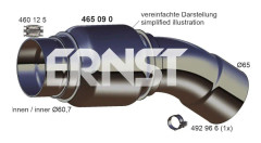 Flexrör, avgassystem ERNST 465090