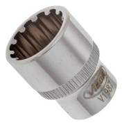 Vigor V1987, Uttag, 1/4", Brittiska standardmått, 1 huvuden, 14 mm, 2,5 cm