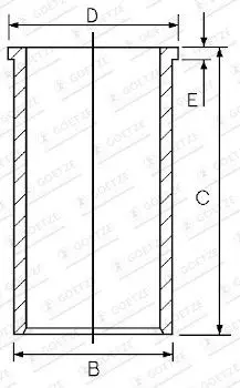 GOETZE ENGINE 14-023751-00 Cylinderfoder