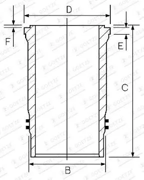 GOETZE ENGINE 14-458580-00 Cylinderfoder