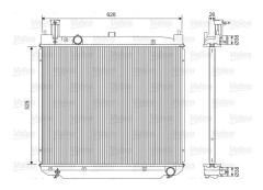 Kylare, motorkylning - toyota hiace / commuter buss v, hiace buss iv, hiace skåp iv, hiace skåp v - OE 1640030110, 16400-30110, 1640030240