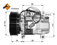 Kompressor, klimatanläggning - mazda 3, 3 sedan, 6 hatchback, 6 kombi, 6 sedan - OE GAM661K00, GDB161450, H12A0CA4JE