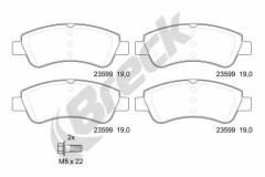 Bromsbeläggsats, Framaxel - citroën, ds, opel, peugeot - OE 16 104 896 80, 16 111 406 80, 16 112 939 80