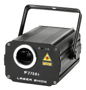 Disco Laserprojektor, RGB 2200mW Effekt, Flera Kontrolllägen,EU-kontakt, F2750A