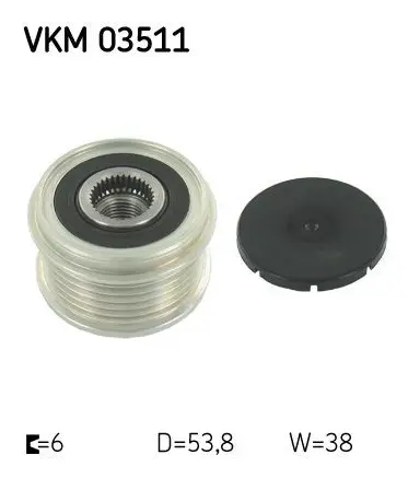 Frihjulskoppling, generator SKF VKM 03511