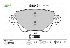 Bromsbeläggsats, Bakaxel - ford mondeo iii, mondeo sedan iii, mondeo turnier iii, jaguar x-type i, x-type kombi i - OE 1 208 845, 1 219 897, 1121895