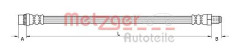 METZGER 4110896 Bromsslang